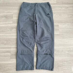 Vintage Adidas Men’s Y2K Gray Track Pants Size Large